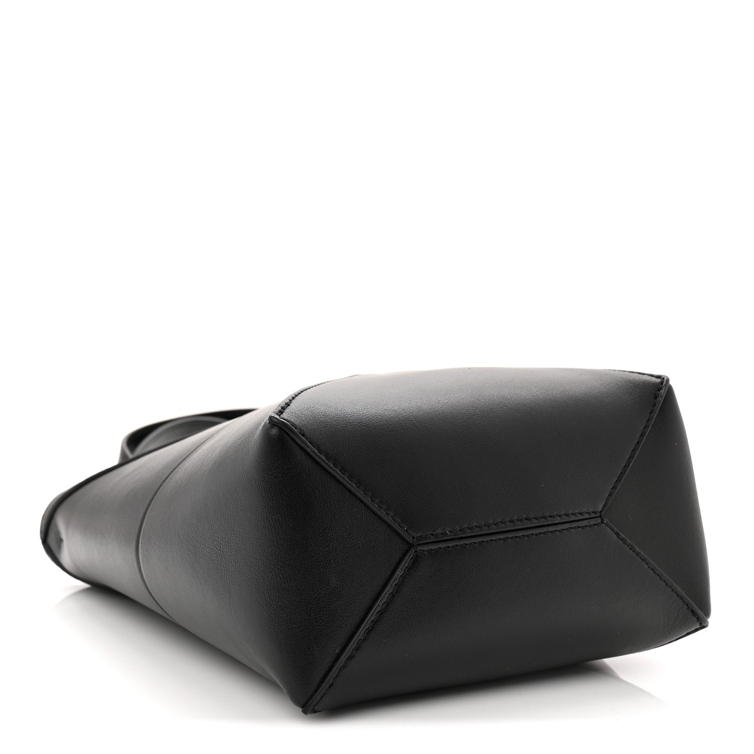 Loewe Shiny Calfskin Mini Puzzle Fold Tote Black 4 of 10