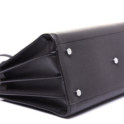 Saint Laurent Grained Calfskin Small Sac De Jour Coal 6 of 11
