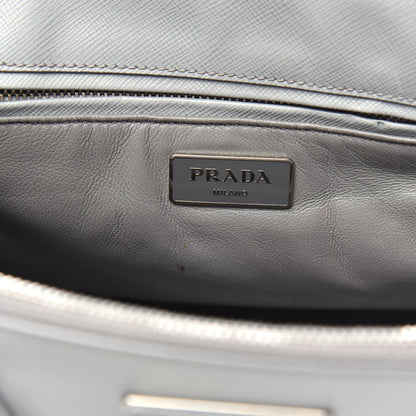 Prada Saffiano Small Galleria Double Zip Tote Nube 7 of 16