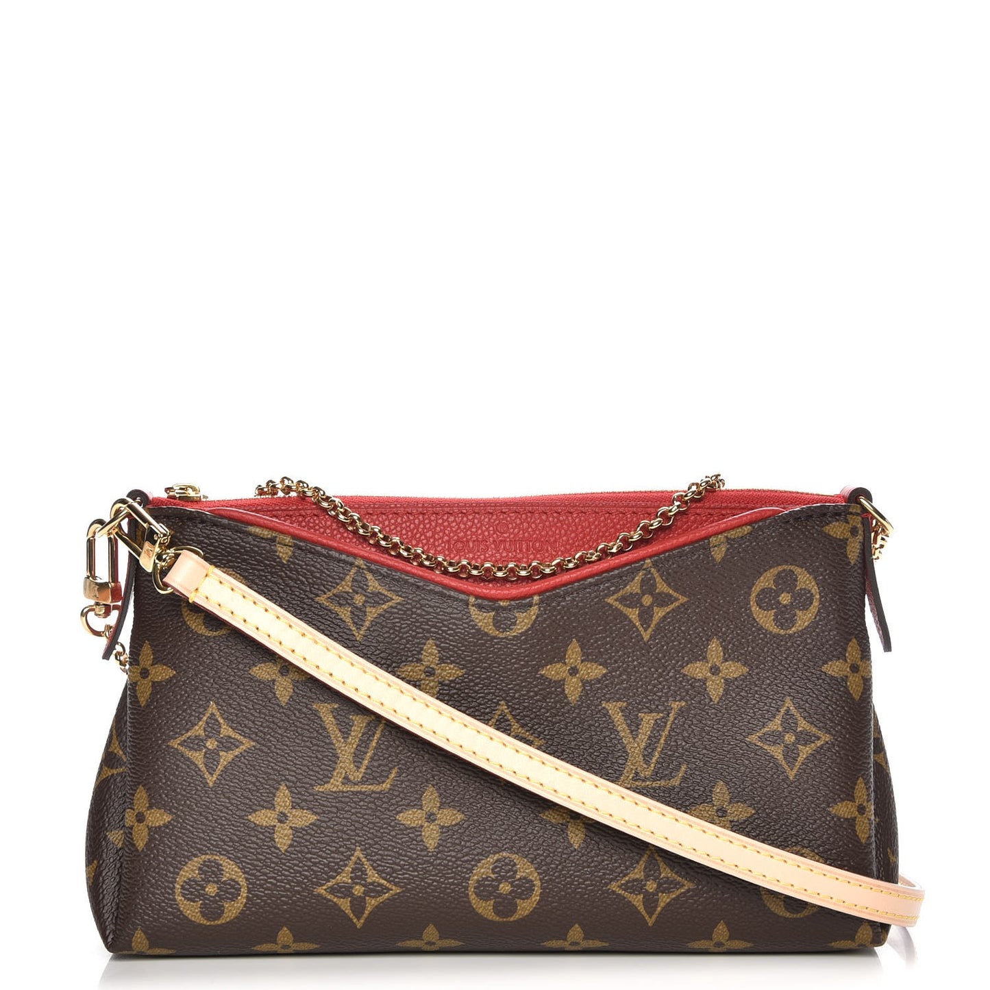 Monogram Pallas Clutch Cherry