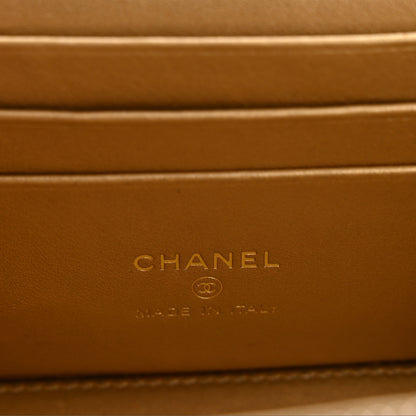 Chanel Lambskin Quilted Pearl Crush Small Vanity Case With Chain Black 6 of 13