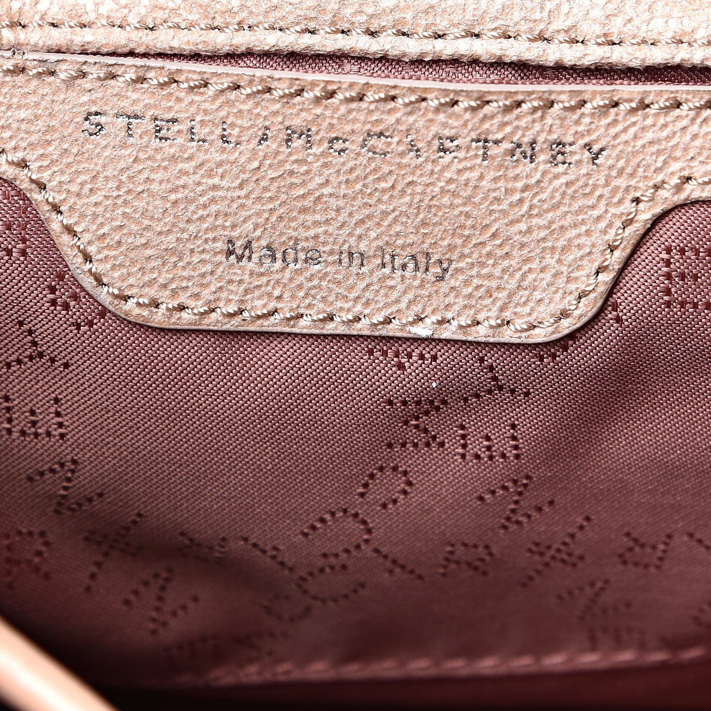 Shaggy Deer Quilted Mini Falabella Backpack Powder