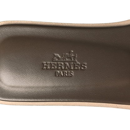 Hermes Epsom Oran Sandals 36 Etoupe 8 of 9