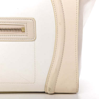 Celine Smooth Calfskin Mini Tri-Color Luggage White 15 of 15
