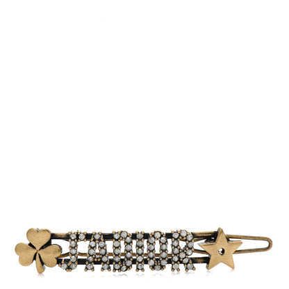 Christian Dior Crystal J'Adior Star Clover Barrette 1 of 3