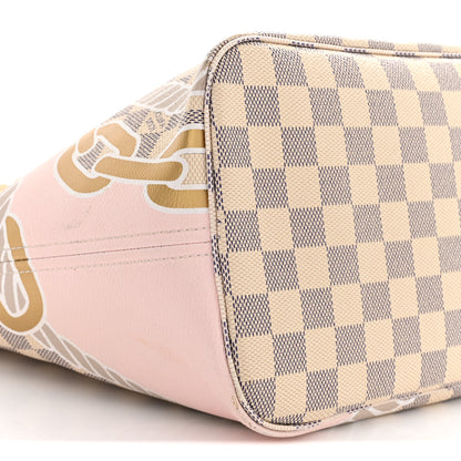 Louis Vuitton Damier Azur Nautical Neverfull MM 9 of 15
