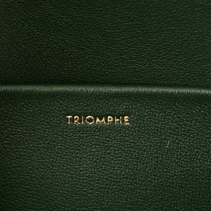 Celine Shiny Calfskin Triomphe Shoulder Bag Forest 7 of 10