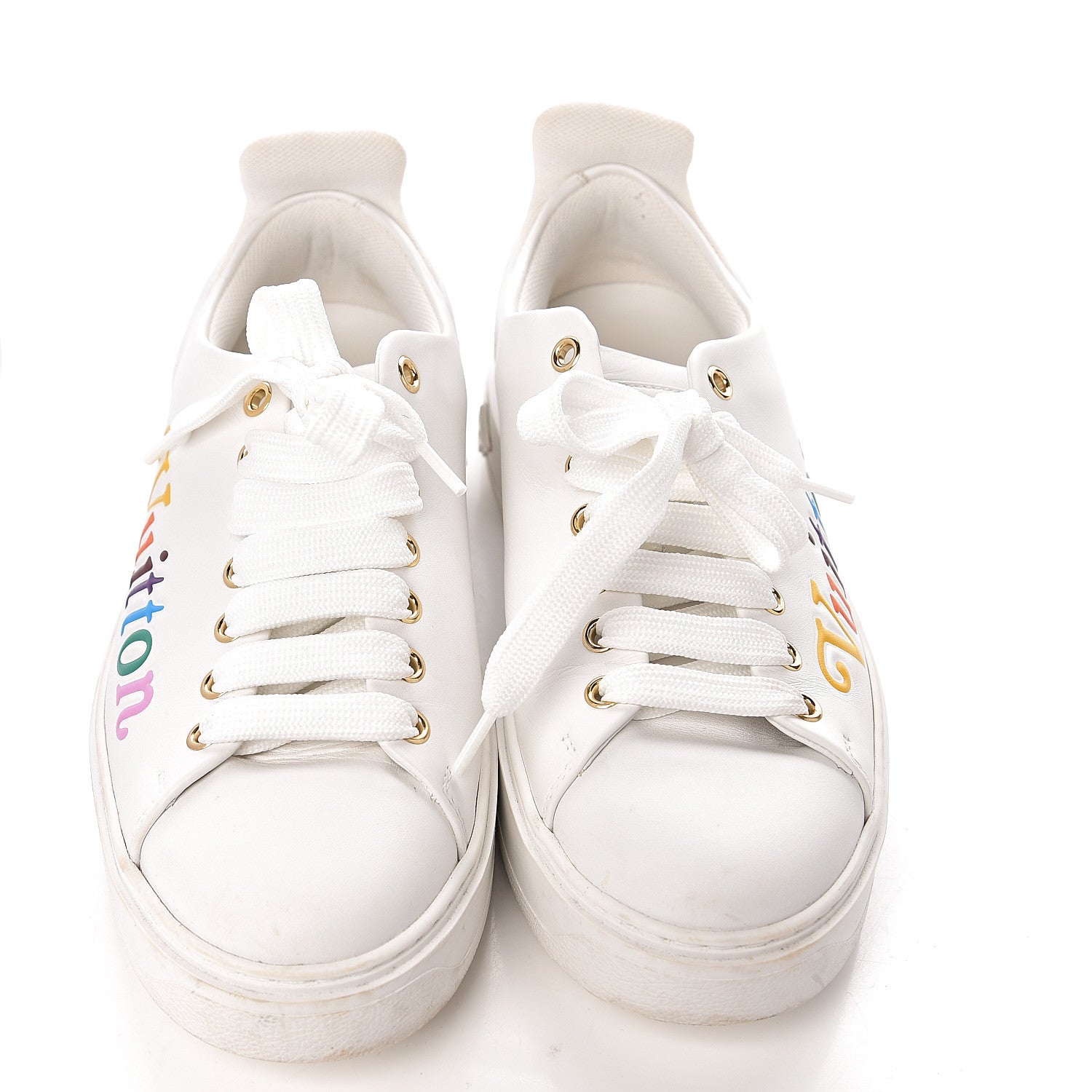 Louis Vuitton Calfskin Time Out New Wave Sneakers 38 White 13 of 13