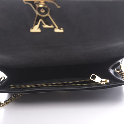 Louis Vuitton Calfskin Chain Louise GM Black 5 of 11