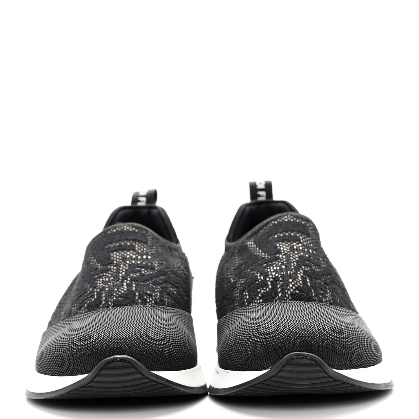 X SARAH COLEMAN Mesh FF Vertigo Runner Slip On Sneakers 36.5 Black