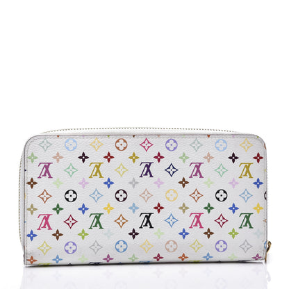 Louis Vuitton Monogram Multicolor Zippy Wallet White Litchi 2 of 8