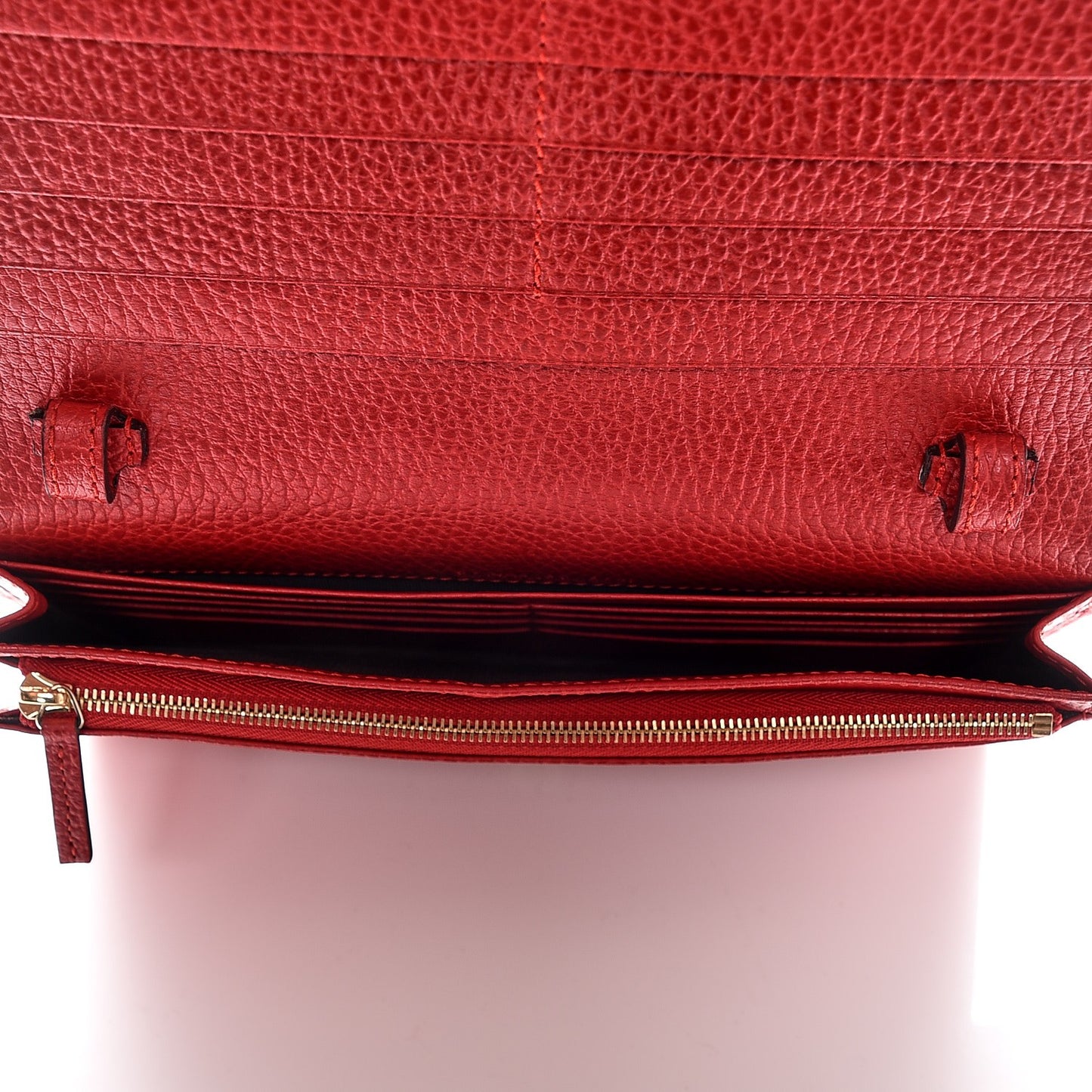 Dollar Calfskin Mini Swing Wallet Bag Oxidation