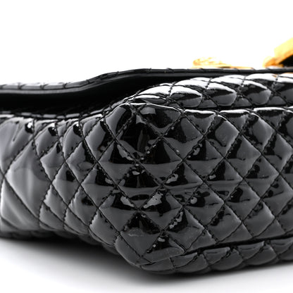 Versace Patent Quilted Icon Shoulder Bag Black 9 of 14