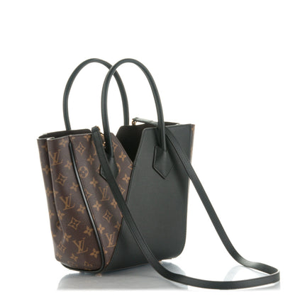 Louis Vuitton Calfskin Monogram Kimono Tote PM Black 4 of 8