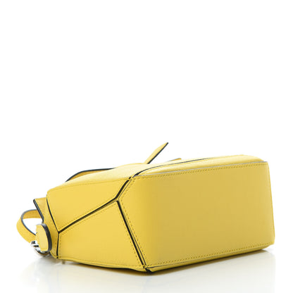 Loewe Calfskin Mini Puzzle Bag Yellow 4 of 10