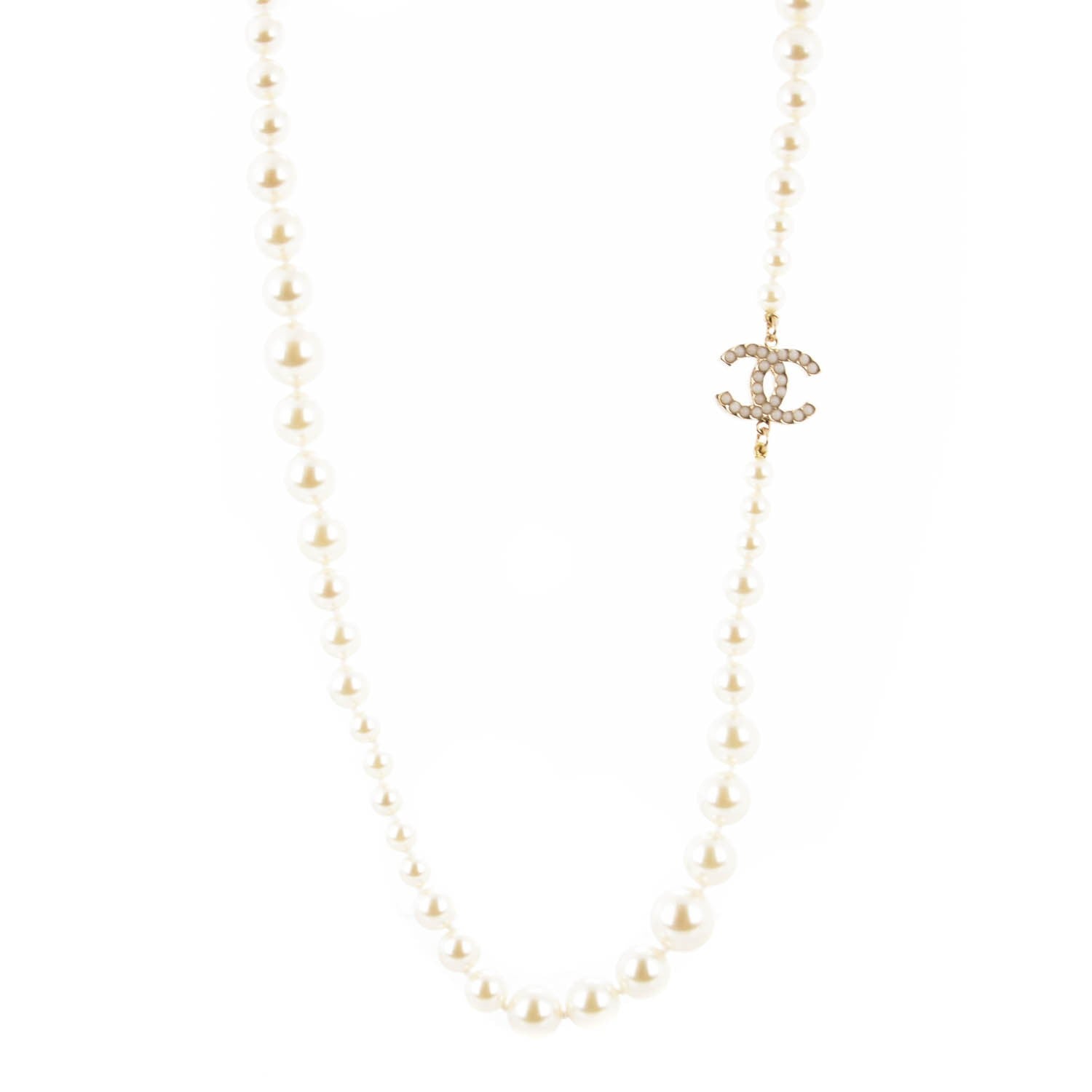 Chanel Graduated Pearl CC Belt Gold 1 of 5