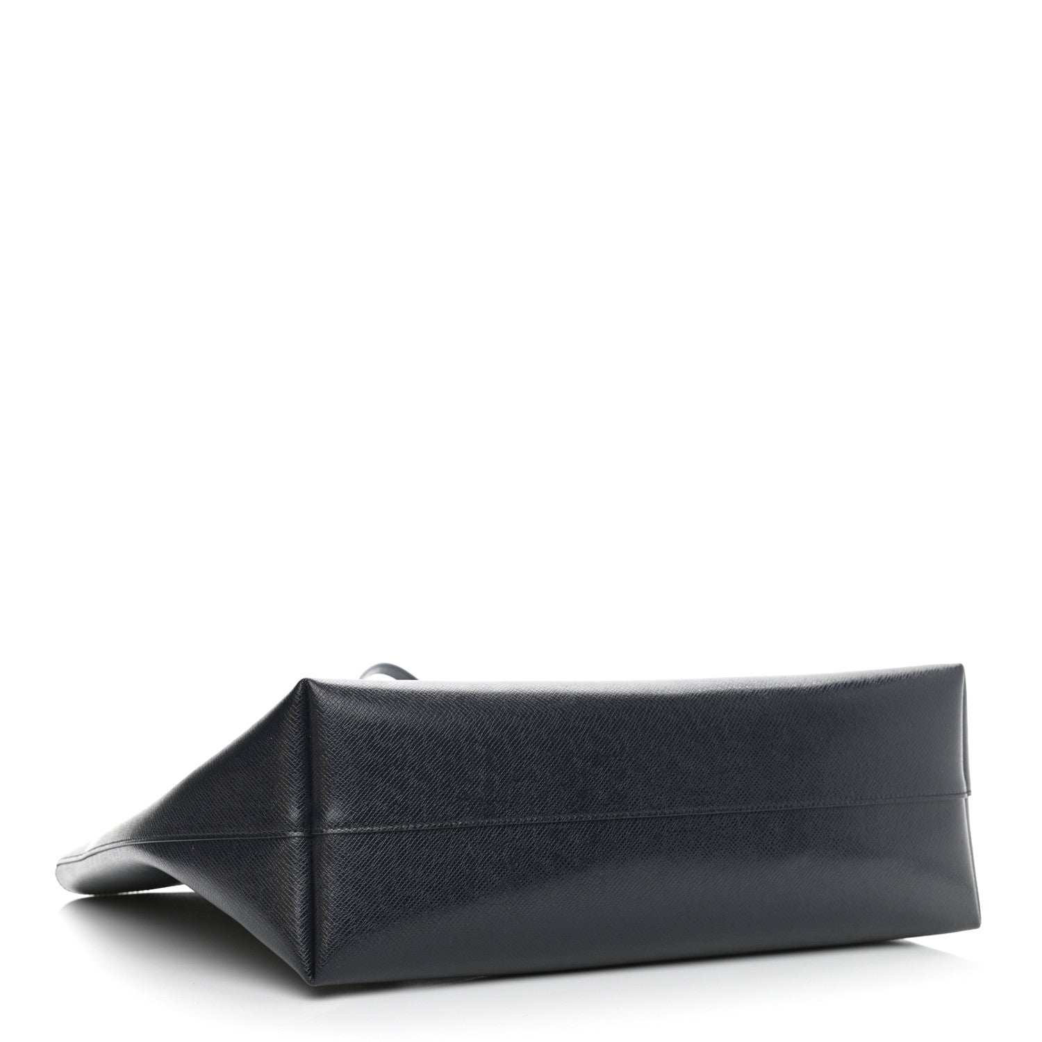 Saint Laurent Grained Calfskin Large Shopping Tote Navy 4 of 9