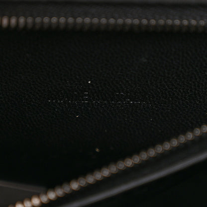 Balenciaga Shiny Calfskin Monochrome Crocodile Embossed Small Hourglass Top Handle Bag Black 7 of 15