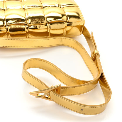 Bottega Veneta Mirror Lambskin Maxi Intreccio Padded Cassette Crossbody Bag Gold 13 of 13