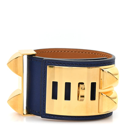 Hermes Swift Collier de Chien CDC Bracelet S Bleu Agate 3 of 5