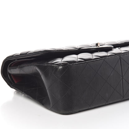 Chanel Lambskin Quilted Jumbo Double Flap Black 8 of 10
