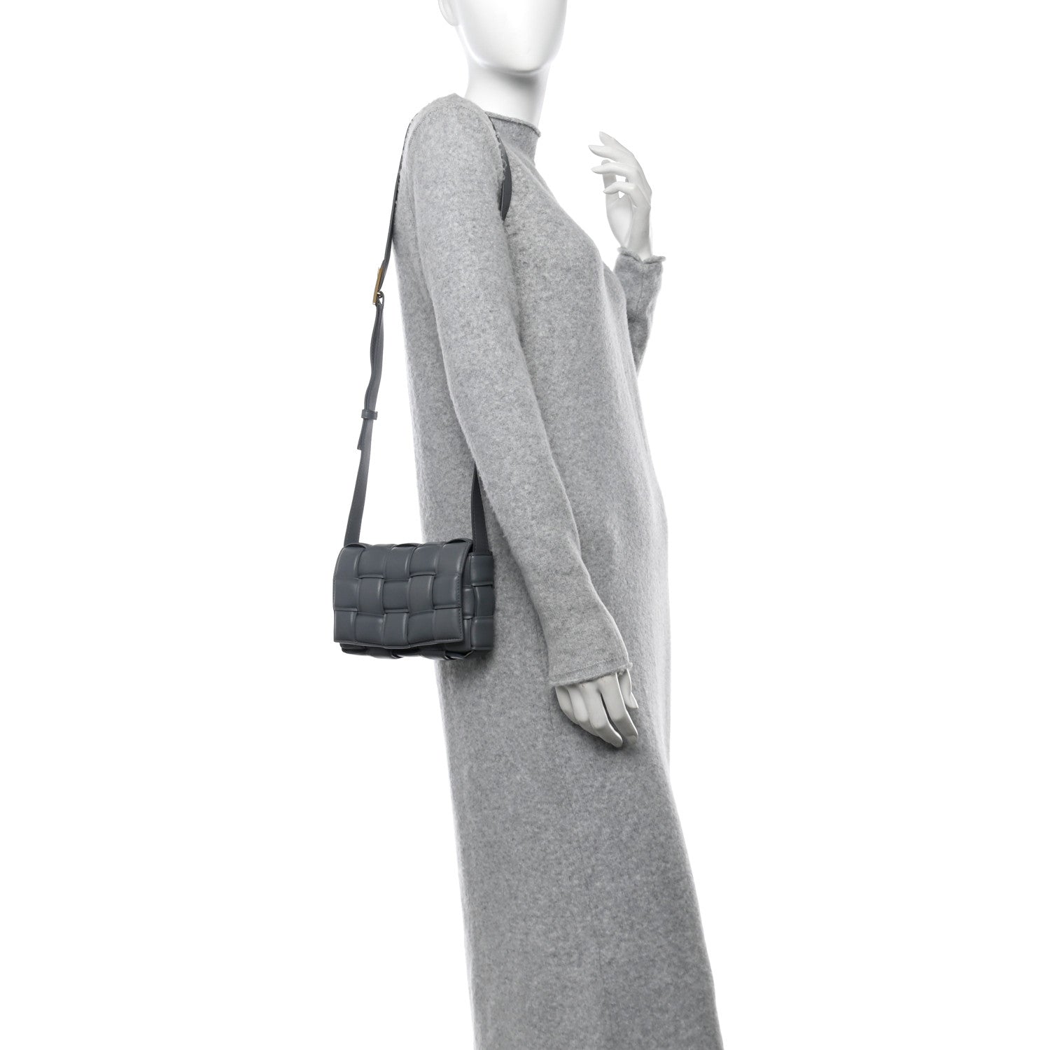 Bottega Veneta Nappa Maxi Intreccio Small Padded Cassette Crossbody Thunder 2 of 11