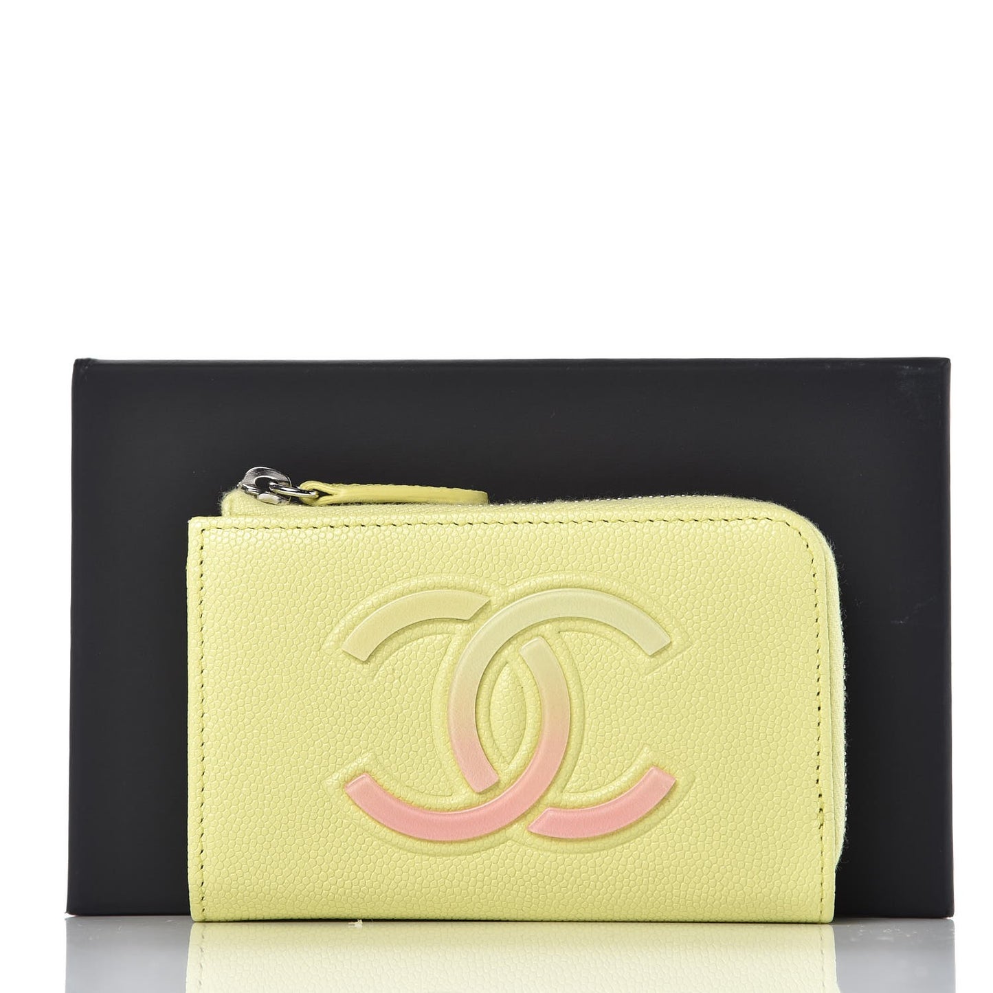 Caviar Key Holder Case Light Pink Light Green