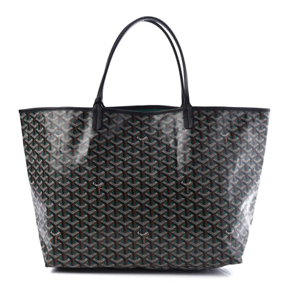 Goyard Goyardine Saint Louis Claire Voie GM Black Green 3 of 9