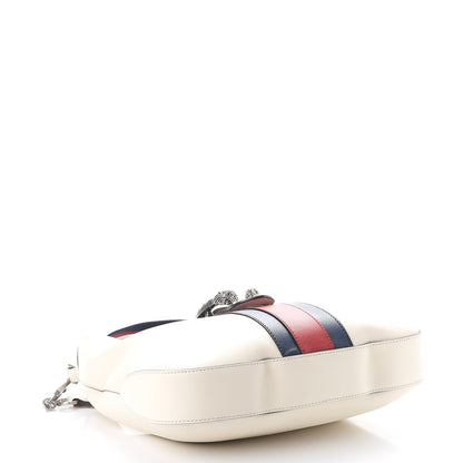 Gucci Calfskin Web Stripe Small Dionysus Hobo White 5 of 9