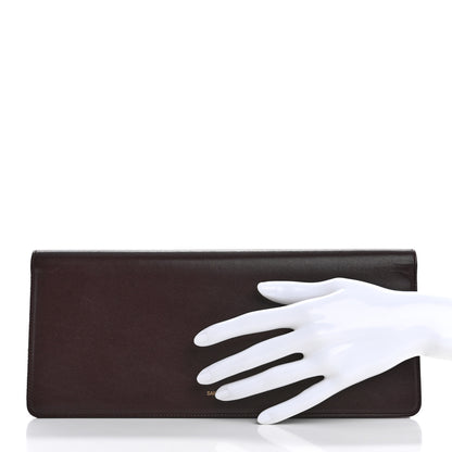 Saint Laurent Smooth Calfskin Long Marquage Document Case Bordeaux 2 of 8
