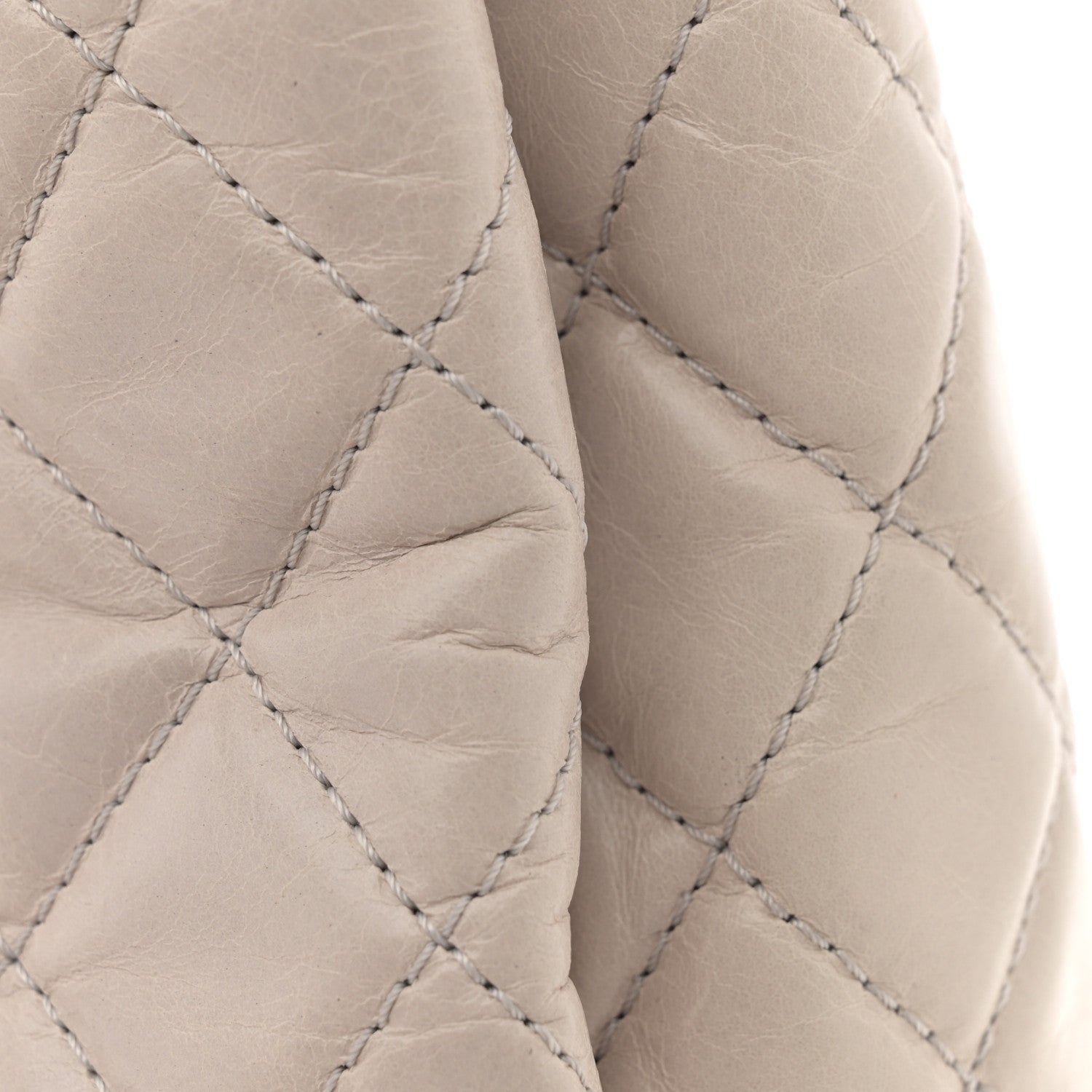 Chanel Glazed Calfskin Quilted Shopping Tote Light Beige 15 of 17