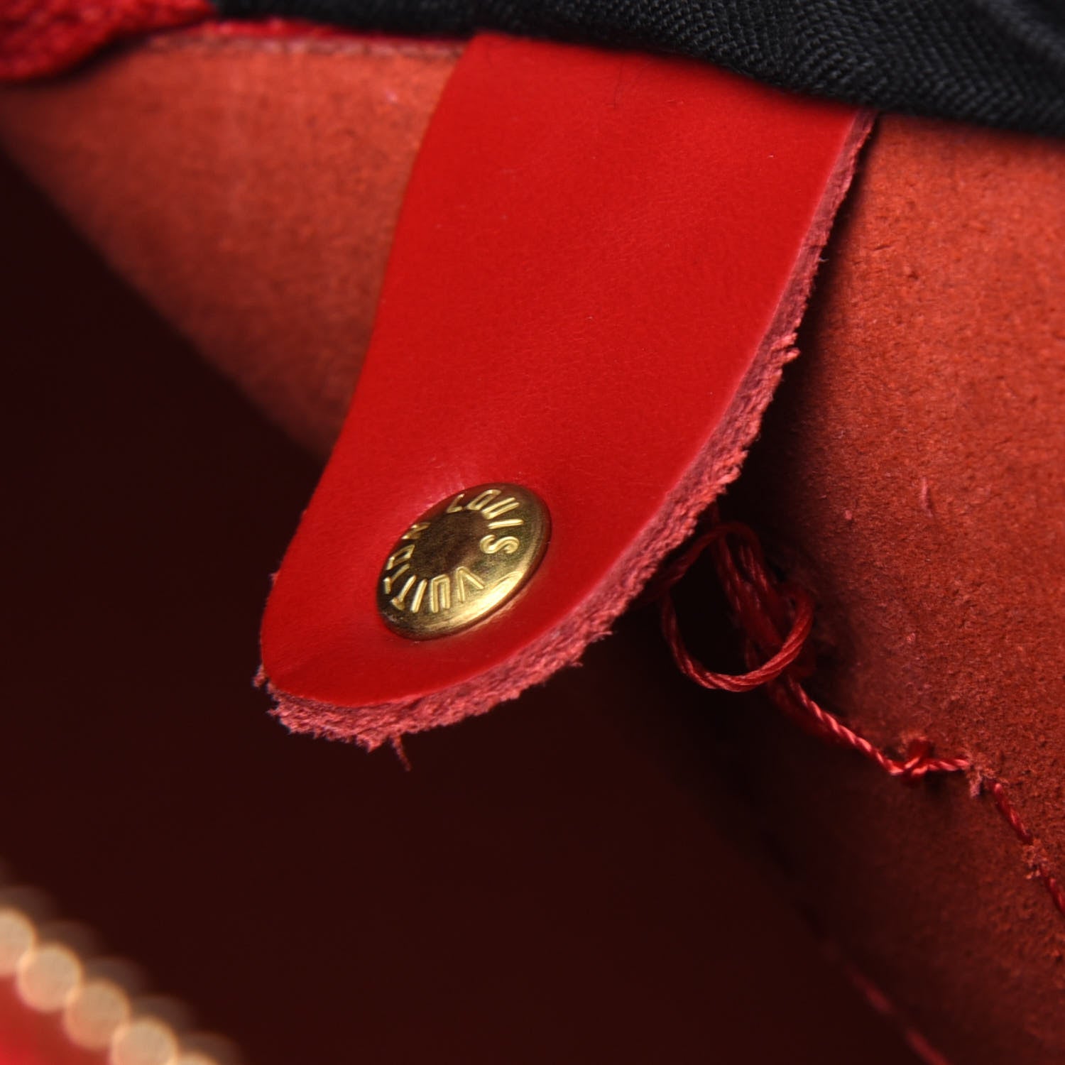 Louis Vuitton Epi Speedy 30 Castillan Red 7 of 11