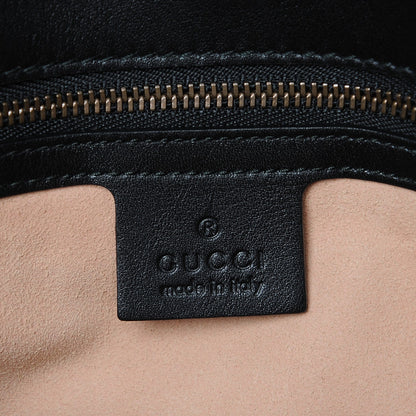 Gucci Calfskin Matelasse Studded Medium GG Marmont Shoulder Bag Black 6 of 7