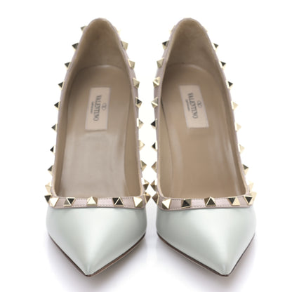 Valentino Garavani Nappa Rockstud 100mm Pumps 37.5 Stone Poudre 2 of 8