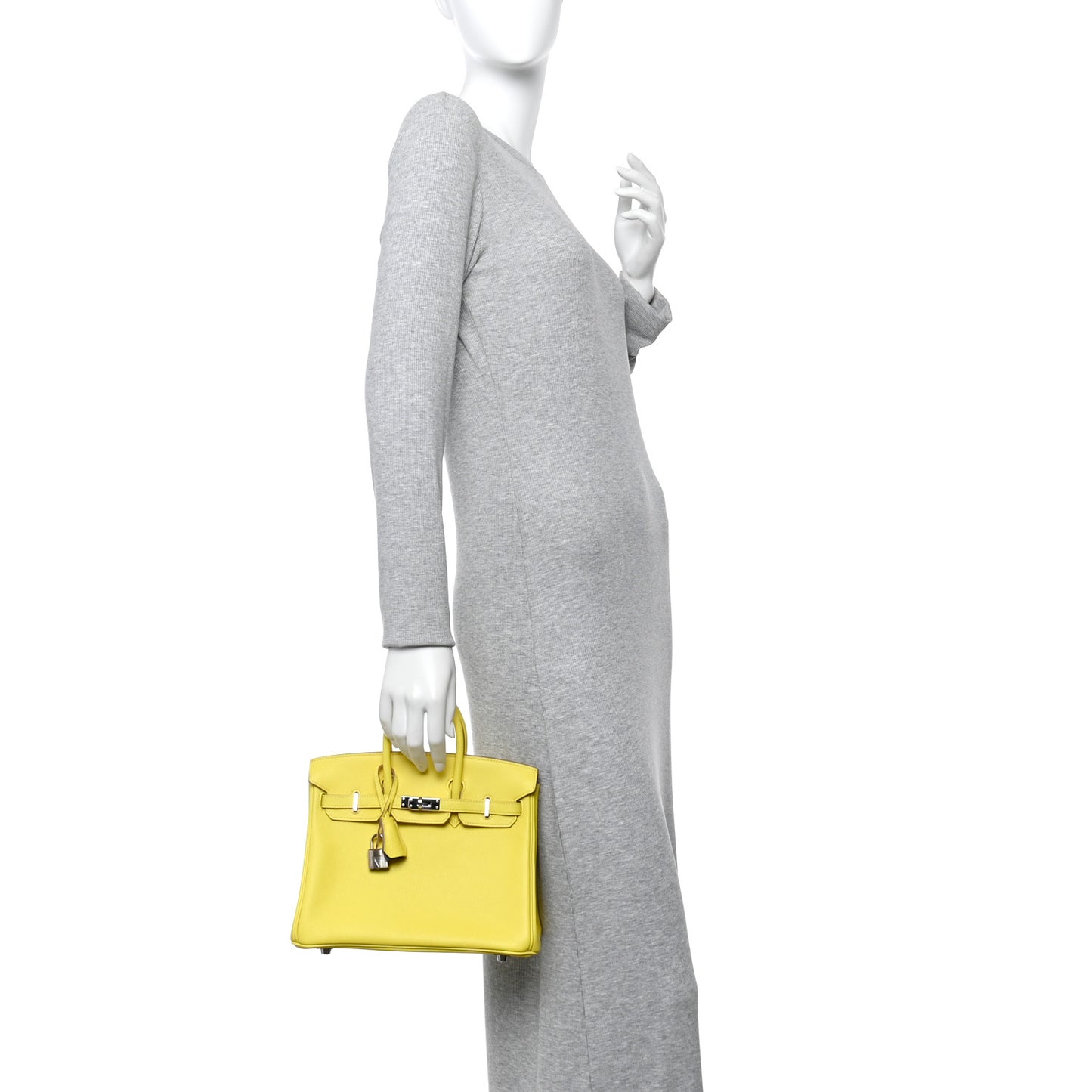 Taurillon Novillo Verso Birkin 25 Lime Bleuet