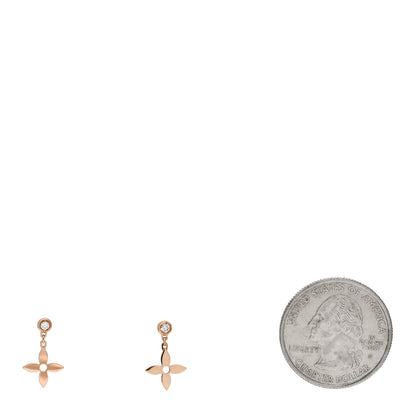 Louis Vuitton 18K Pink Gold Diamond Idylle Blossom Stud Earrings 2 of 5