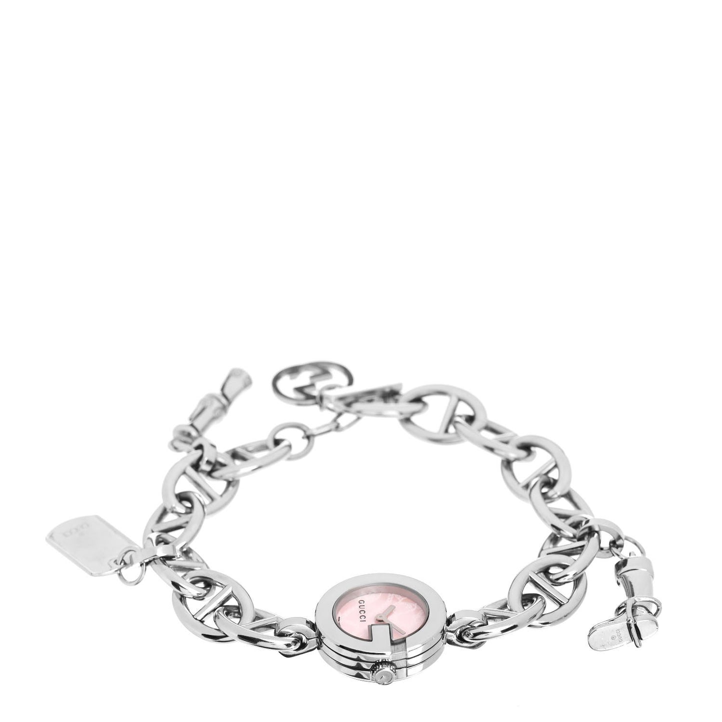 Stainless Steel 22mm G Charms Quartz Watch Pink