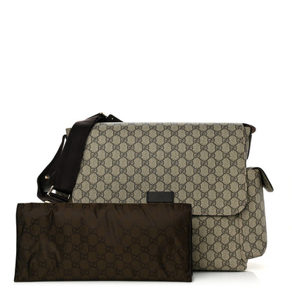 Gucci GG Plus Monogram Messenger Diaper Bag Dark Brown 1 of 11