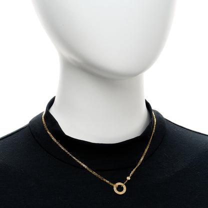 Cartier 18K Yellow Gold 2 Diamond LOVE Necklace 2 of 5