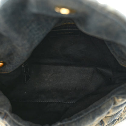 Saint Laurent Denim Quilted Small Loulou Puffer Monogram Chain Satchel Blue Cinnamon 5 of 9
