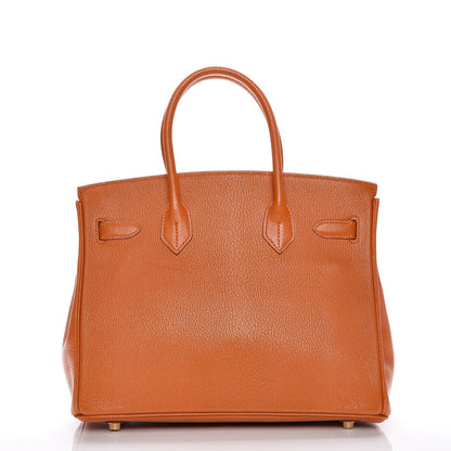 Hermes Chevre de Coromandel Birkin 30 Potiron 4 of 26