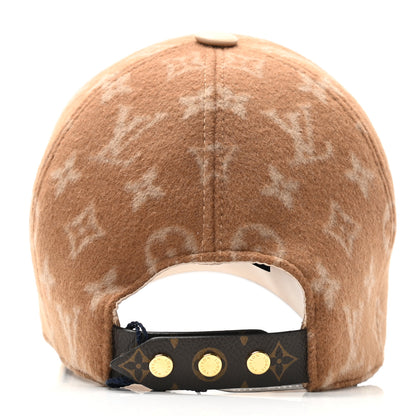 Louis Vuitton Wool Monogram Carry On Cap M Beige 6 of 10