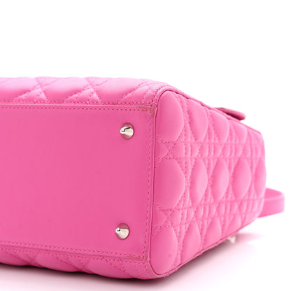 Christian Dior Lambskin Cannage Medium Lady Dior Pink 10 of 16