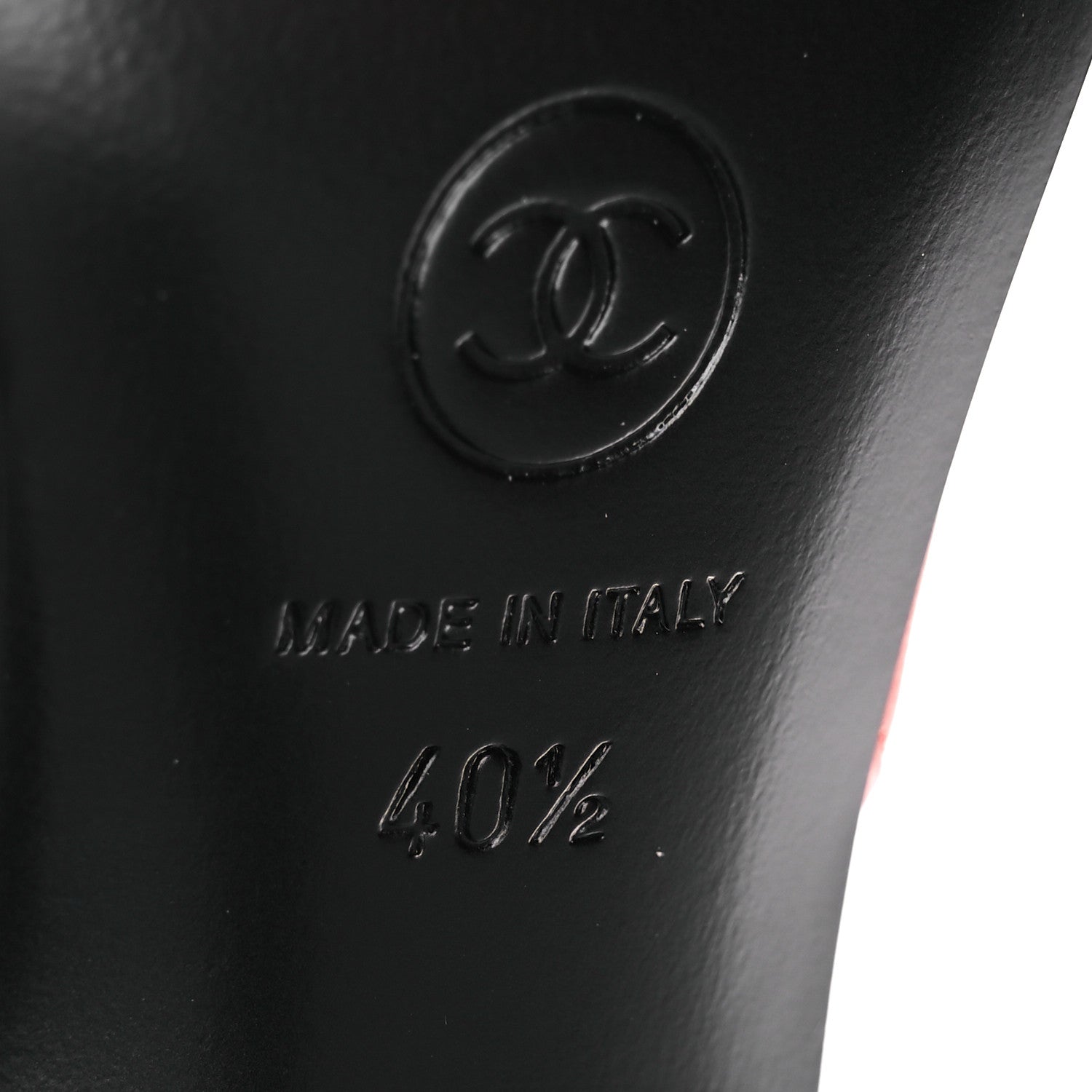 Chanel Lambskin Slingback Pumps 40.5 Black White 8 of 11
