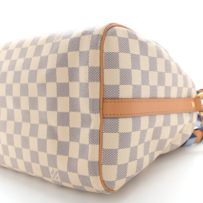 Louis Vuitton Damier Azur Braided Speedy Bandouliere 30 Blue 11 of 12