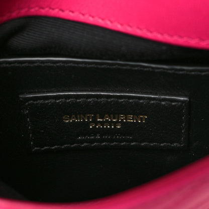 Saint Laurent Lambskin Quilted Double Flap Bag Pink 6 of 10