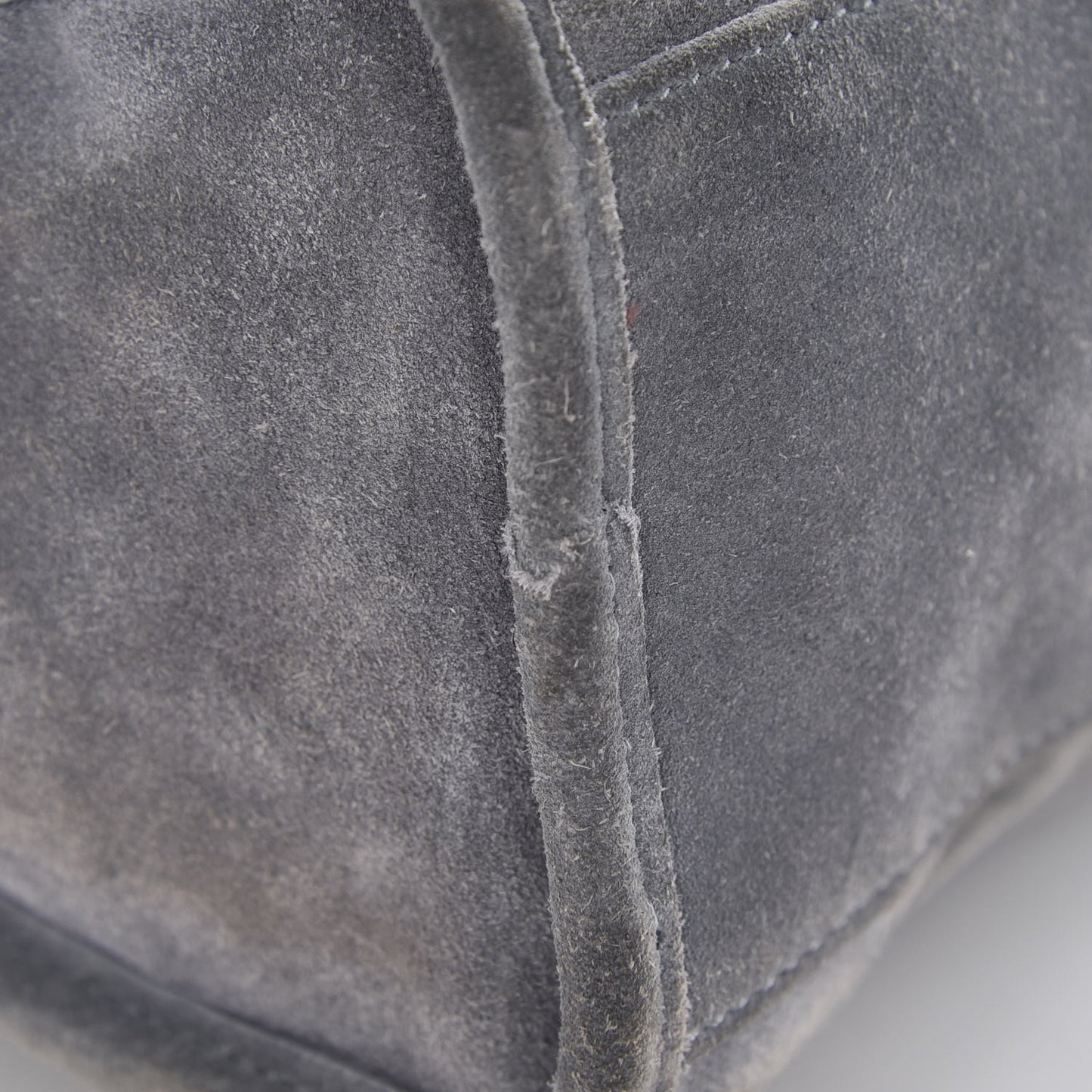 Baby Daim Suede Gold Metallic Edge Hardware S City Gris Plomb
