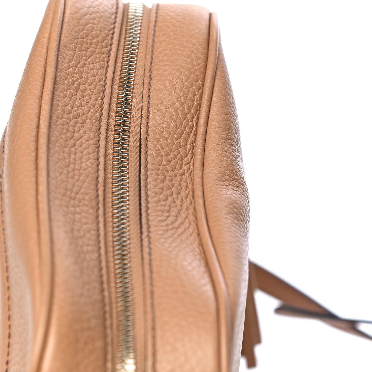 Gucci Pebbled Calfskin Small Soho Disco Bag Camelia 17 of 18