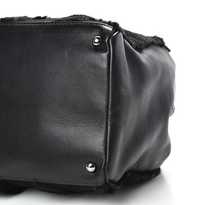 Chanel Pony Hair Shoulder Bag Black 9 of 13