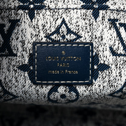 Louis Vuitton Monogram Jacquard Denim Onthego MM Bleu 6 of 8